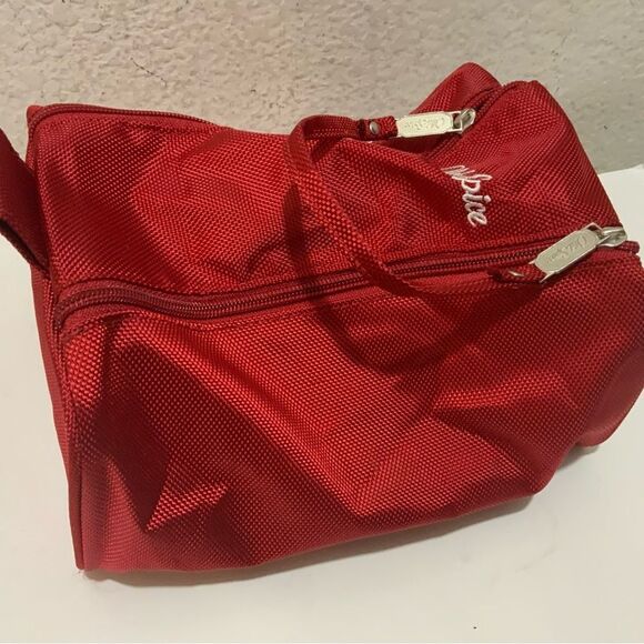 New Red Old Spice Bag Toiletry Travel Dopp Case Shave Cosmetic Makeup Gift Tote - Picture 3 of 6